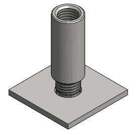 Boutanker met plaat HBP