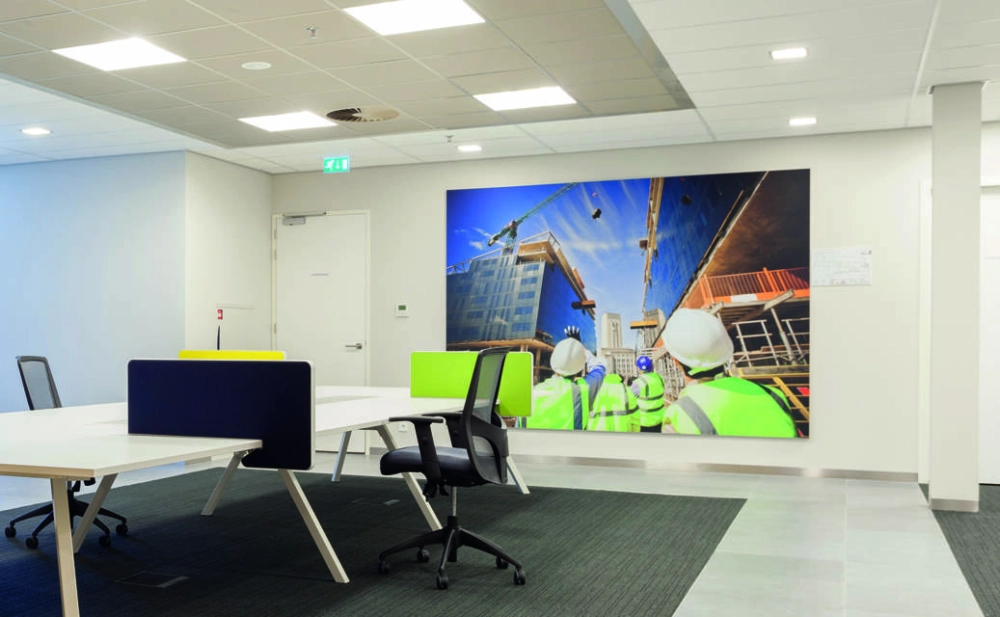 Isonic Visual akoestisch paneel met print.